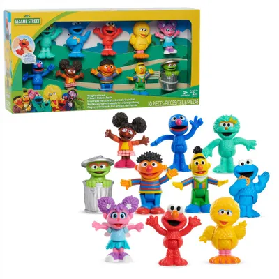 Sesame Street Neighborhood Friends Deluxe Figures 10pk (Target Exclusive)