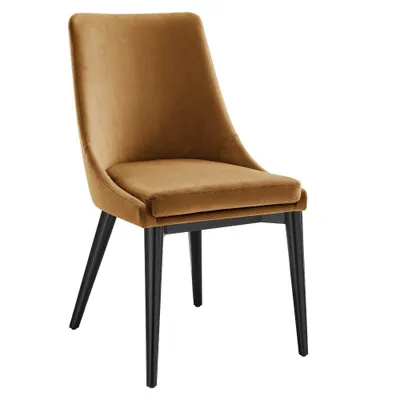 Viscount Performance Velvet Dining Chair Cognac - Modway