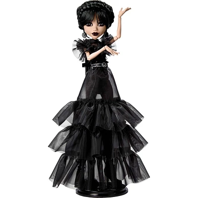 Monster High x Wednesday Collectible RaveN Wednesday Doll in Black Gown