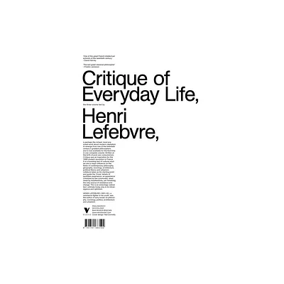 Critique of Everyday Life - by Henri Lefebvre (Paperback)