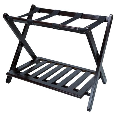 Luggage Rack with Shelf - - Flora Home: Hotel-Style