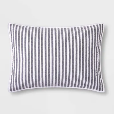 Chambray Striped Kids Sham