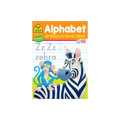 School Zone Alphabet Writing & Drawing Tablet Workbook - (Paperback)