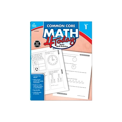 Common Core Math 4 Today, Grade 1 - (Common Core 4 Today) by Erin McCarthy (Paperback)