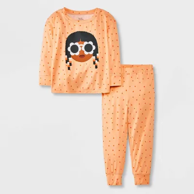 Toddler Girls Elle Olivia Flower Sunglasses Pajama Set