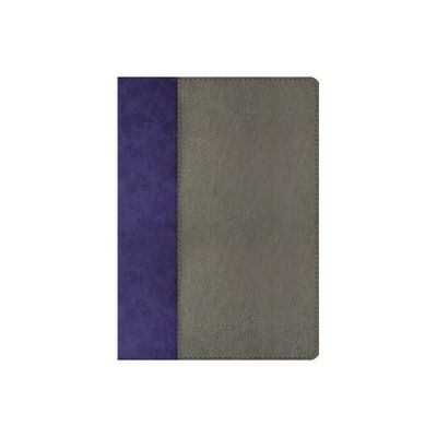 The Jeremiah Study Bible, Nkjv: Gray and Purple Leatherluxe Limited Edition - by David Jeremiah (Leather Bound)