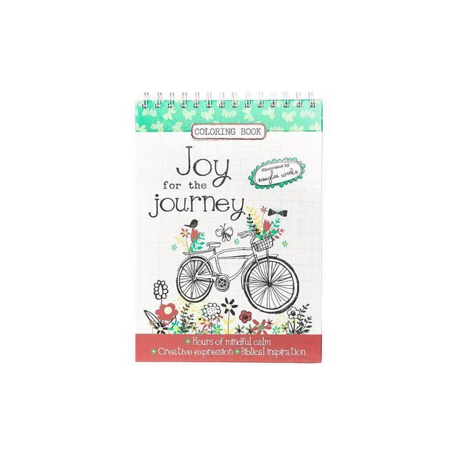 Joy for the Journey Wirebound Coloring Book - Hours of Mindful Calm, Creative Expression, Biblical Inspiration - (Hardcover)