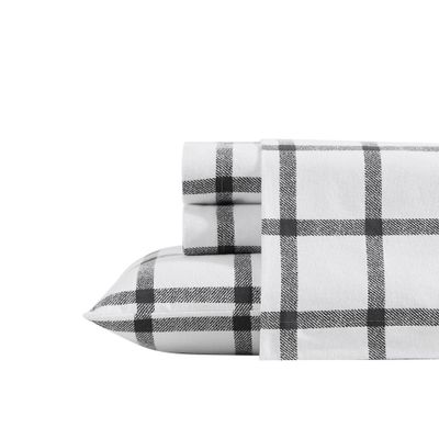 King Patterned Flannel Sheet Set Bunkhouse Plaid - Eddie Bauer