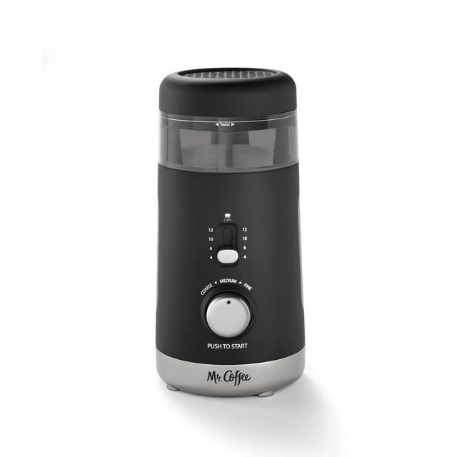 Mr. Coffee 12-Cup Automatic Blade Mill Grinder - Black