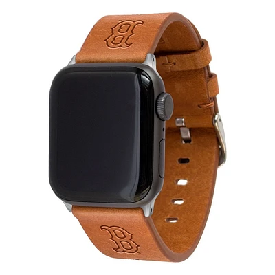 MLB Boston Red Sox Apple Watch Compatible Leather Band 42/44/45/49mm