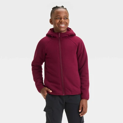 Boys High Pile Fleece Full Zip Hooded Sweatshirt