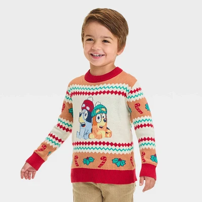 Toddler Boys Bluey Bingo Christmas Sweater