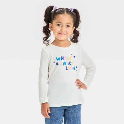 Toddler Girls Latke Love Long Sleeve Graphic T-Shirt