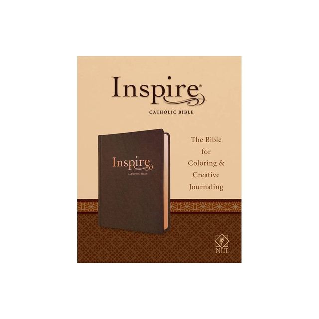 Inspire Catholic Bible NLT (Leatherlike, Dark Brown) - Large Print (Leather Bound)