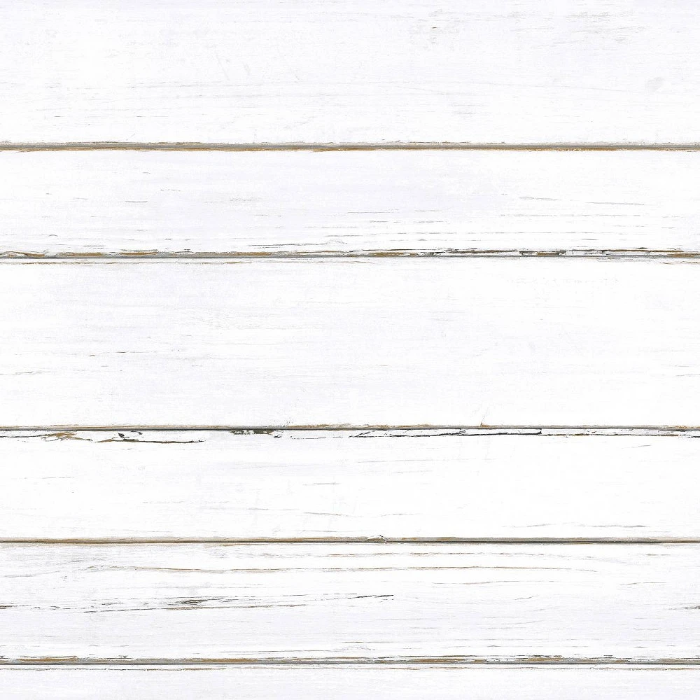 RoomMates Shiplap White Peel and Stick Wallpaper