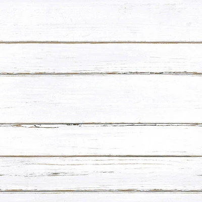 RoomMates Shiplap White Peel and Stick Wallpaper