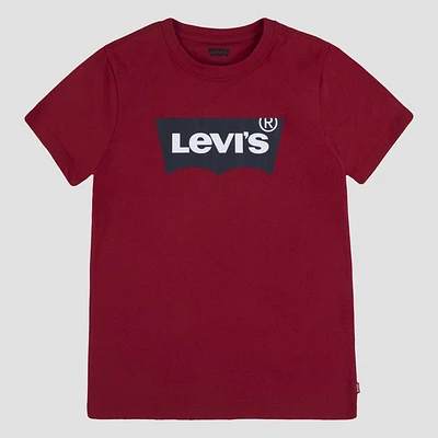 Levi Boy Short Sleeve Batwing Logo T-Shirt