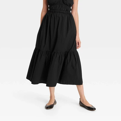 Women Tiered Maxi Skirt