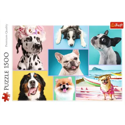 Trefl Cute Dogs Jigsaw Puzzle - 1500pc