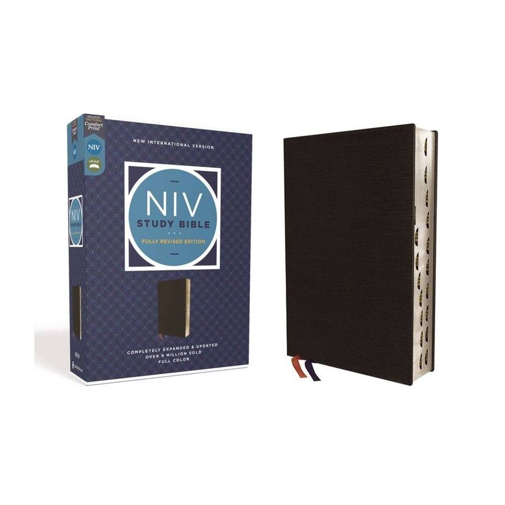 Zondervan NIV Study Bible, Fully Revised Edition, Bonded Leather, Black,  Red Letter, Thumb Indexed, Comfort Print - by Zondervan (Leather Bound) |  Pacific City