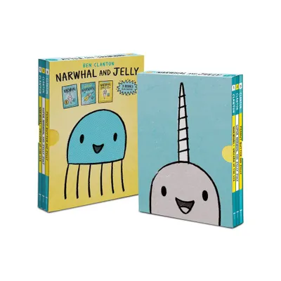 Narwhal and Jelly Box Set (Paperback Books 1, 2, 3, and Poster) - (Narwhal and Jelly Book) by Ben Clanton (Mixed Media Product)