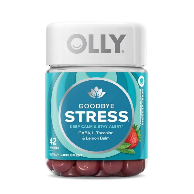 OLLY Goodbye Stress Gummies with GABA, L-Theanine & Lemon Balm - Berry Verbena