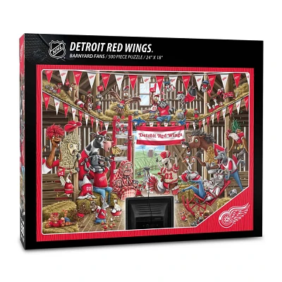 NHL Detroit Red Wings Barnyard Fans 500pc Puzzle