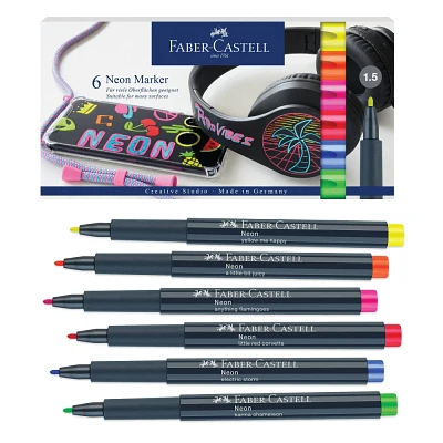 Faber-Castell 6ct Creative Markers Neon