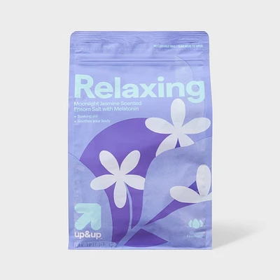 Relaxing Epsom Salt - Midnight Jasmine Scent with Melatonin - 48oz - up&up