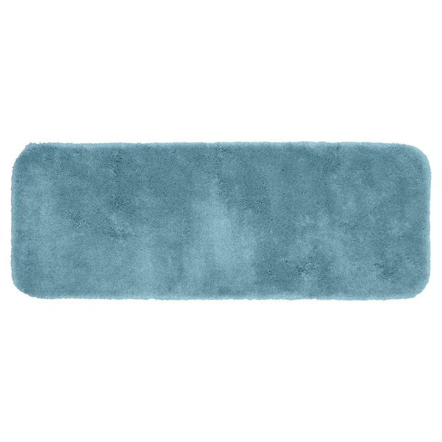 22x60 Finest Luxury Ultra Plush Washable Nylon Bath Runner Basin Blue - Garland Rug: Non-Slip, Tufted, Machine-Made Bathroom Mat