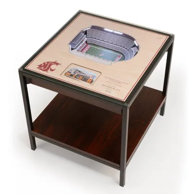 NCAA Washington State Cougars 25-Layer StadiumViews Lighted End Table