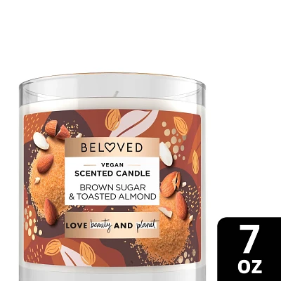 Beloved Brown Sugar & Toasted Almond 1-Wick Candle - 7oz