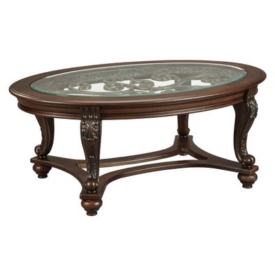 Norcastle Coffee Table Dark Brown - Signature Design by Ashley