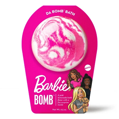 Da Bomb Bath Fizzers Barbie Pink Swirl Bath Bomb - 6.5oz