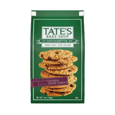 Tates Bake Shop Oatmeal Raisin Cookies - 7oz