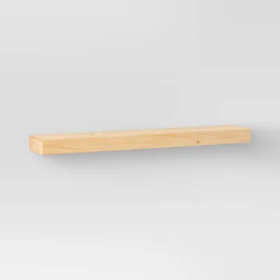 36 Floating Wood Shelf - Threshold: Storage, Shelving