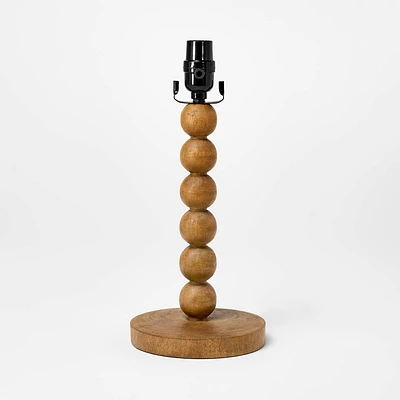 Turned Wood Stick Lamp Base Brown - Threshold designed with Studio McGee