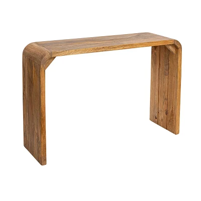 Storied Home Waterfall Edge Console Table Natural