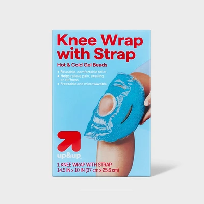 14x10.25 Hot + Cold Gel Bead Knee Wrap with Strap - up & up