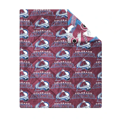 NHL Colorado Avalanche 50 x 60 Two Sided Plush Throw Blanket