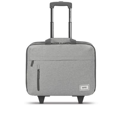 Solo New York Re:Start Recycled 15.6 Rolling Laptop Briefcase - Gray