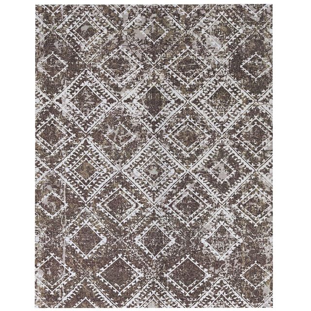 6' x 8' Hobnail Indoor/Outdoor Rug Chocolate - Foss Floors