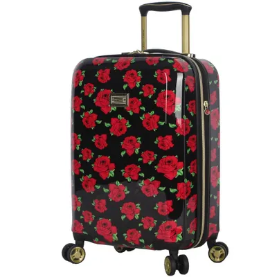 Betsey Johnson Expandable Hardside Carry On Spinner Suitcase