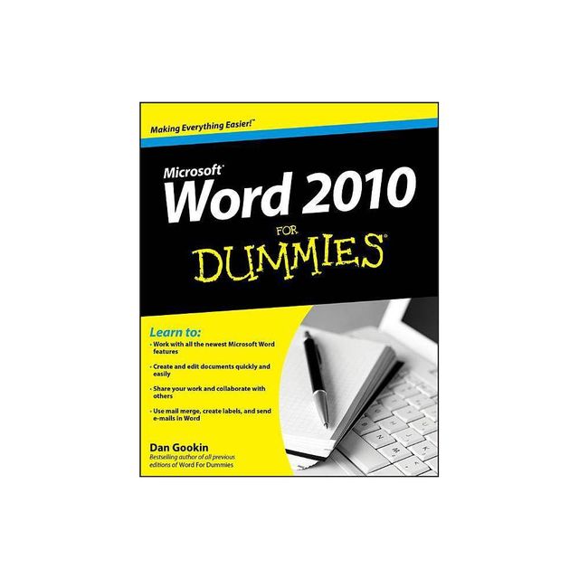 Word 2010 For Dummies - by Dan Gookin (Paperback)