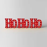 16 LED Red Ho Ho Ho Christmas Novelty Sculpture Light Warm White - Wondershop