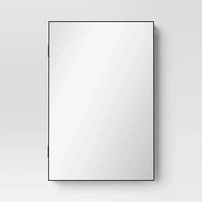 20x30 Storage Wall Mirror Black - Threshold