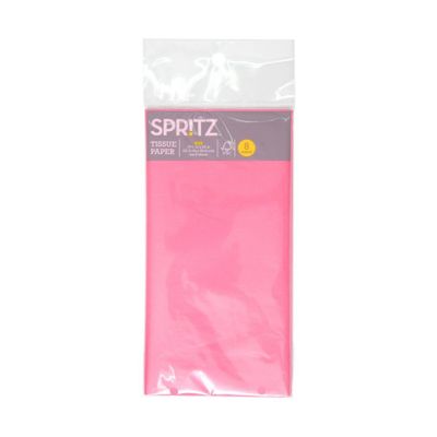 8ct Tissue Paper Hot Pink - Spritz: Gift Bag Tissue Papers for All Occasions, Solid Pattern, 16.5 x 24