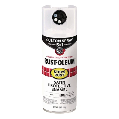 Rust-Oleum 12oz Stops Rust 5-in-1 Spray Paint Satin White