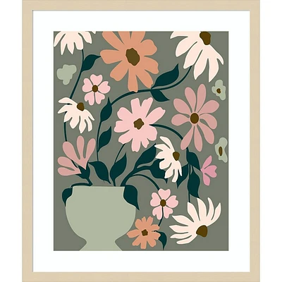 Amanti Art Vase of Wildflowers by Incado Wood Framed Wall Art Print