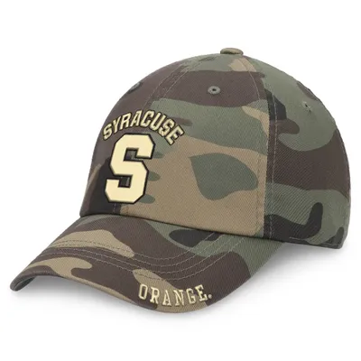 NCAA Syracuse Orange Camo Unstructured Washed Cotton Hat